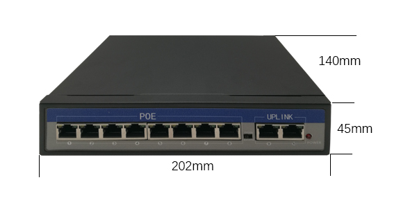 локальные сети 10/100мбпс ПоЭ переключают 8 охлаждать порта 48В естественный для камеры ИП Хиквисион