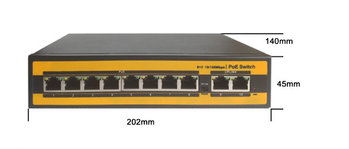 100М сеть переключателя 8 локальных сетей ПоЭ порта для системы камеры ИП беспроводной АП/ККТВ